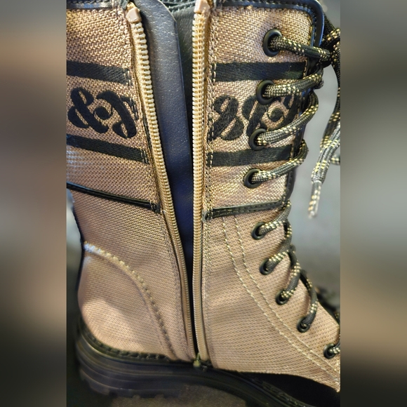 SAM & LIBBY "Stella" Combat Boot Khaki Black, Size 7.5 (NWOT) - Picture 7 of 15